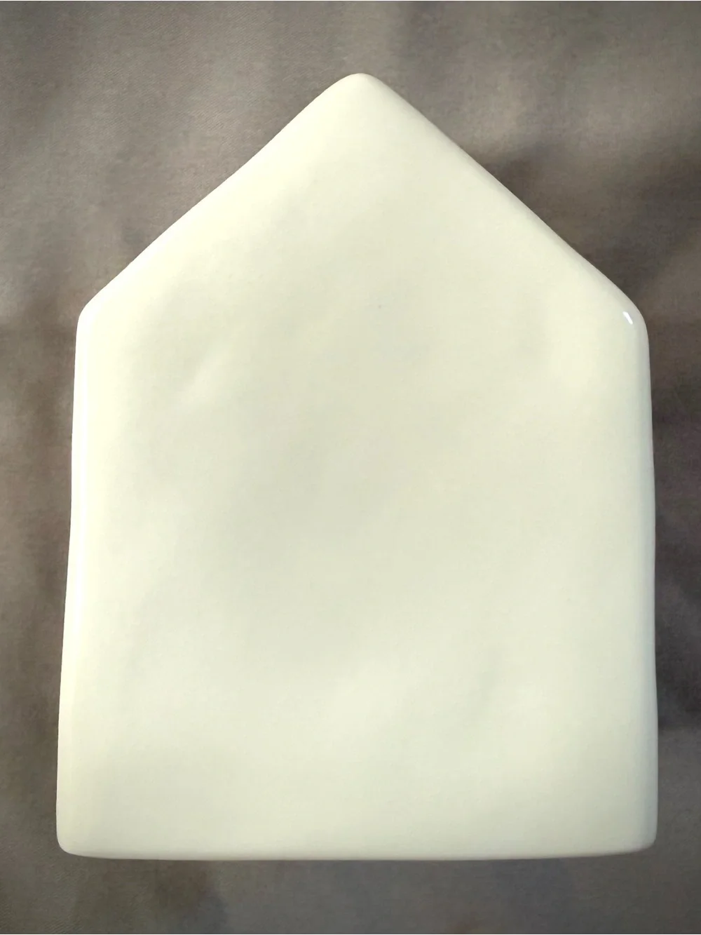 Rae Dunn TICK TOCK White Ceramic Table Top Clock